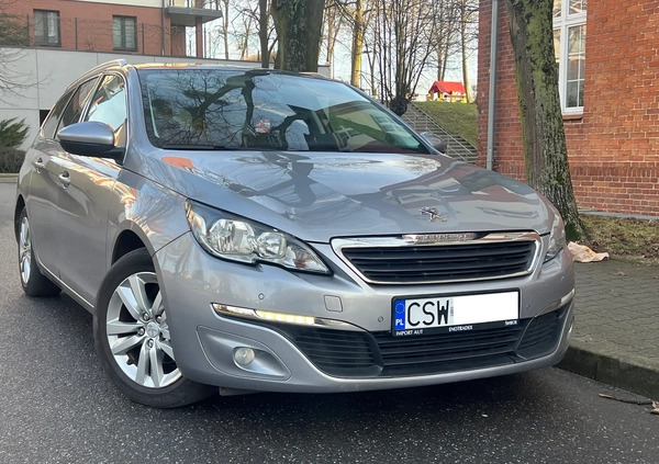 Peugeot 308 cena 27700 przebieg: 245000, rok produkcji 2014 z Brusy małe 436